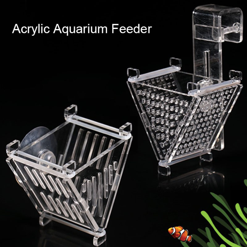 Aquarium Plant Rings - New Acrylic Aquarium Decoration Hanging Fish
