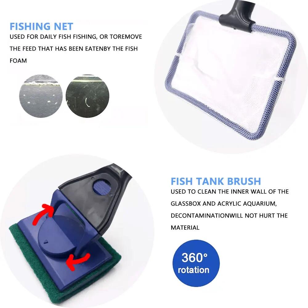 5in1 Aquarium Cleaning Tool Pl - Planted Aquarium Products ulasan dan harga