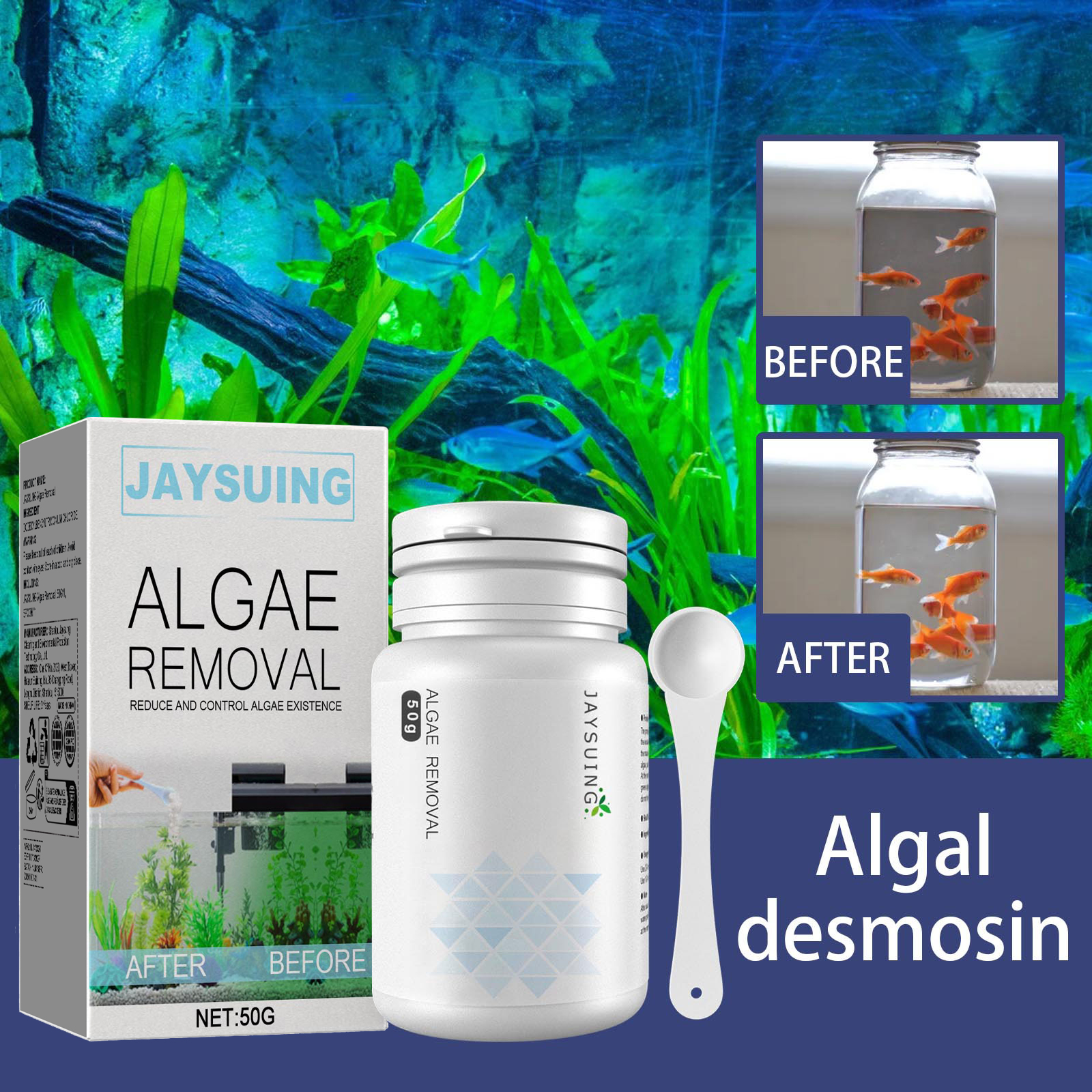 Algae and moss remover; green  - Planted Aquarium Algae Remover ulasan dan harga
