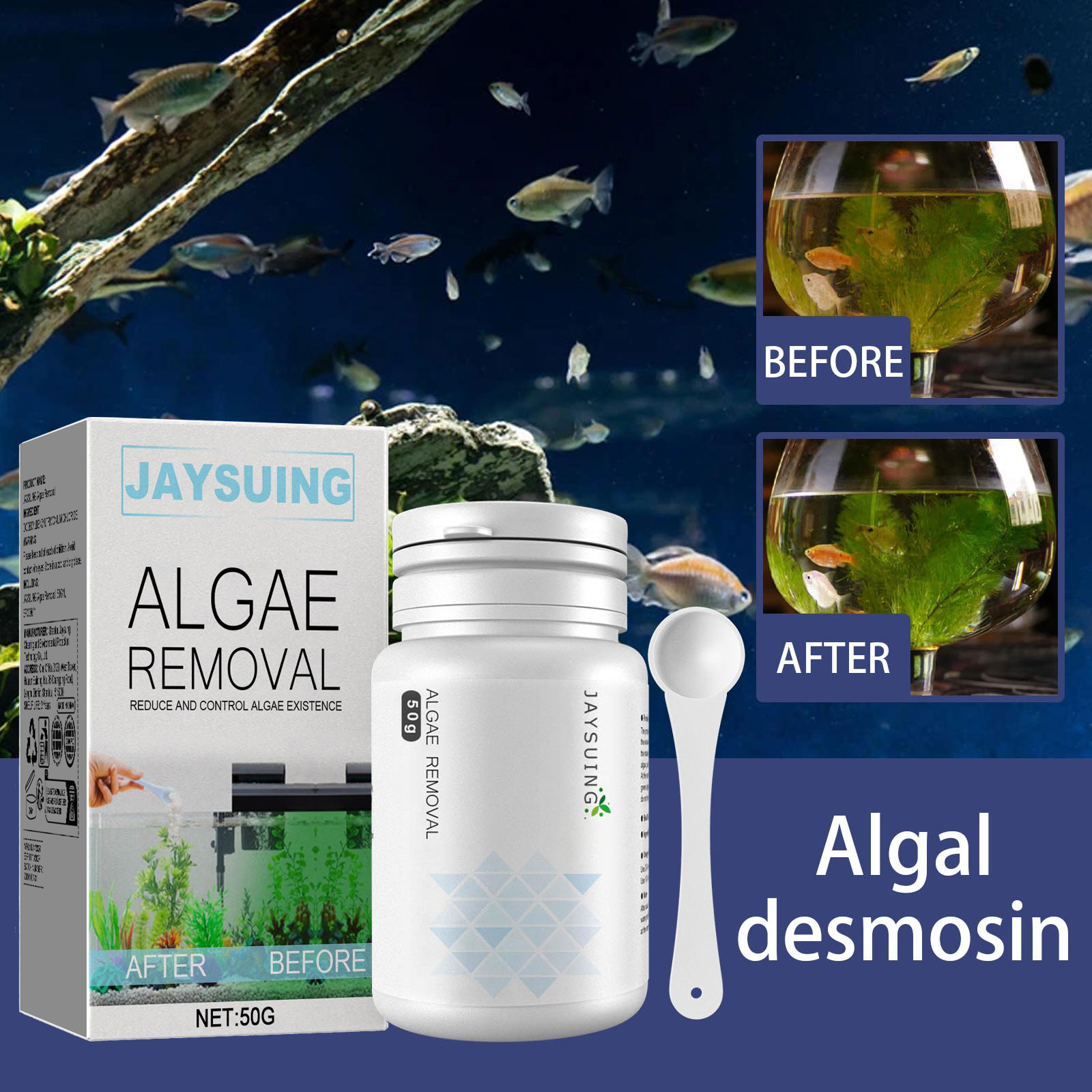 Algae and moss remover; green  - Planted Aquarium Algae Remover ulasan dan harga