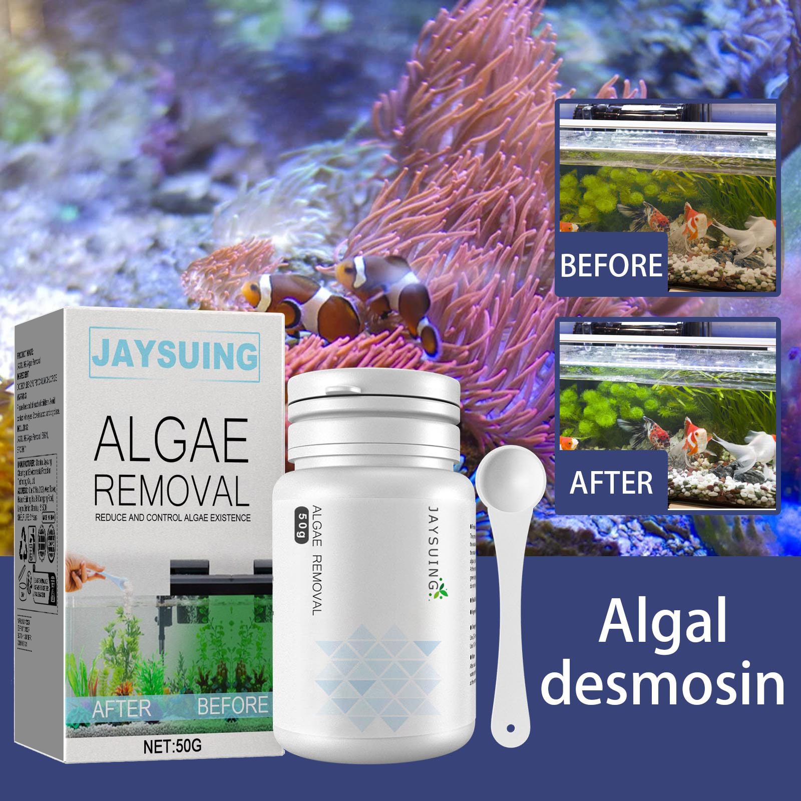 Algae and moss remover; green  - Planted Aquarium Algae Remover ulasan dan harga