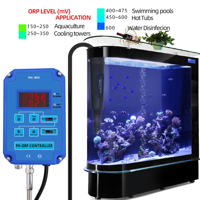Digital 2&1 PH ORP Monitor Red - Planted Aquarium Ph ulasan dan harga