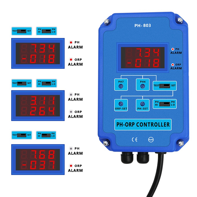 Digital 2&1 PH ORP Monitor Red - Planted Aquarium Ph ulasan dan harga