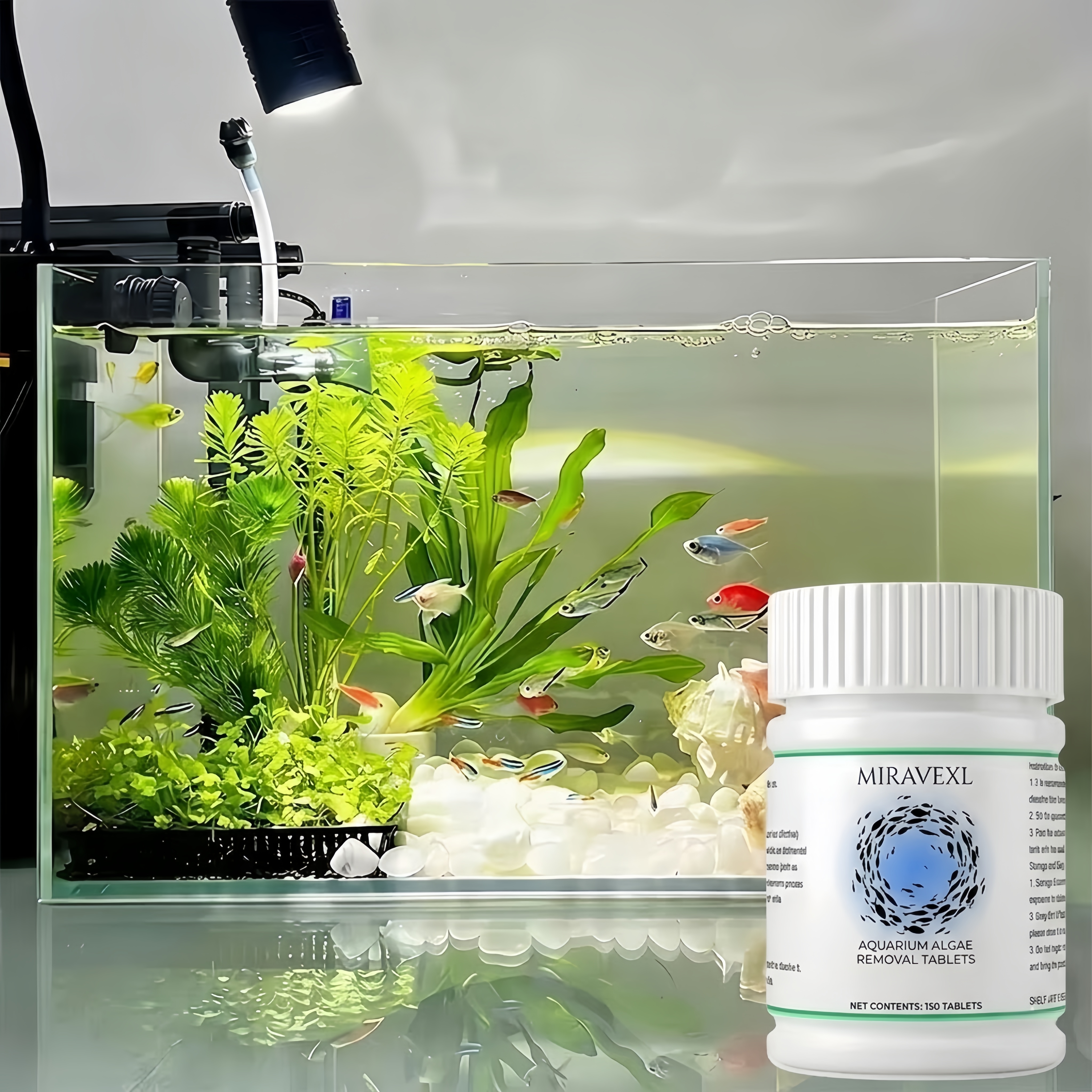 MIRAVEXL Aquarium Algae Remova - Planted Aquarium Algae Remover ulasan dan harga