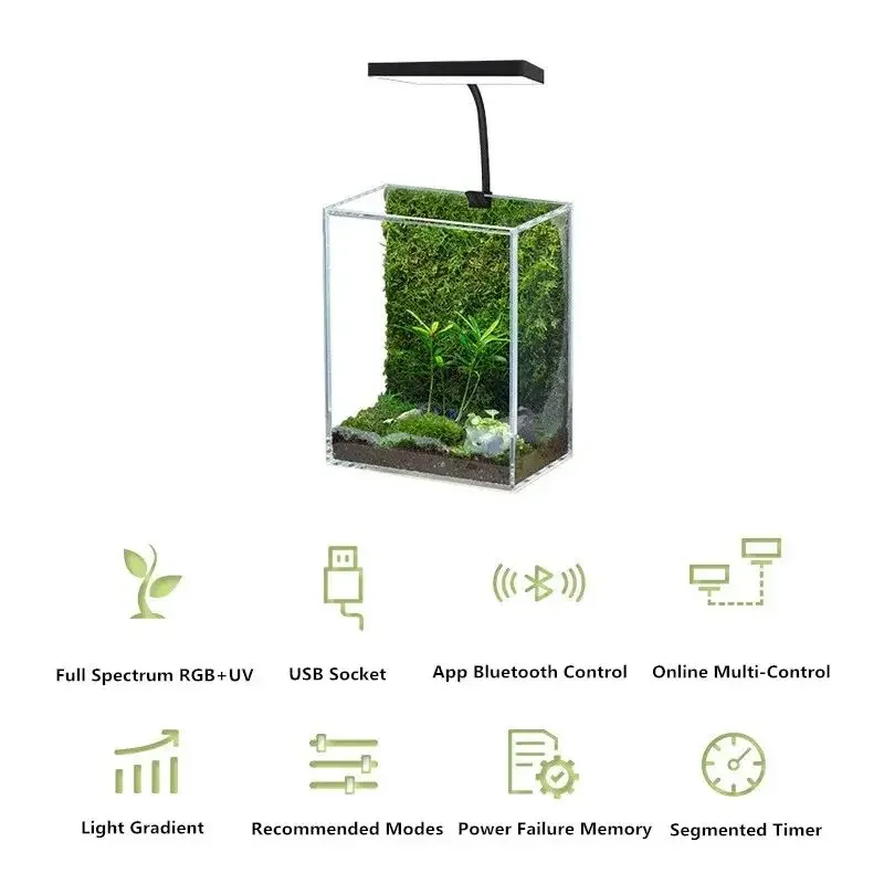 WEEK AQUA Mini 9 Pro USB Nano  - Planted Aquarium Products ulasan dan harga