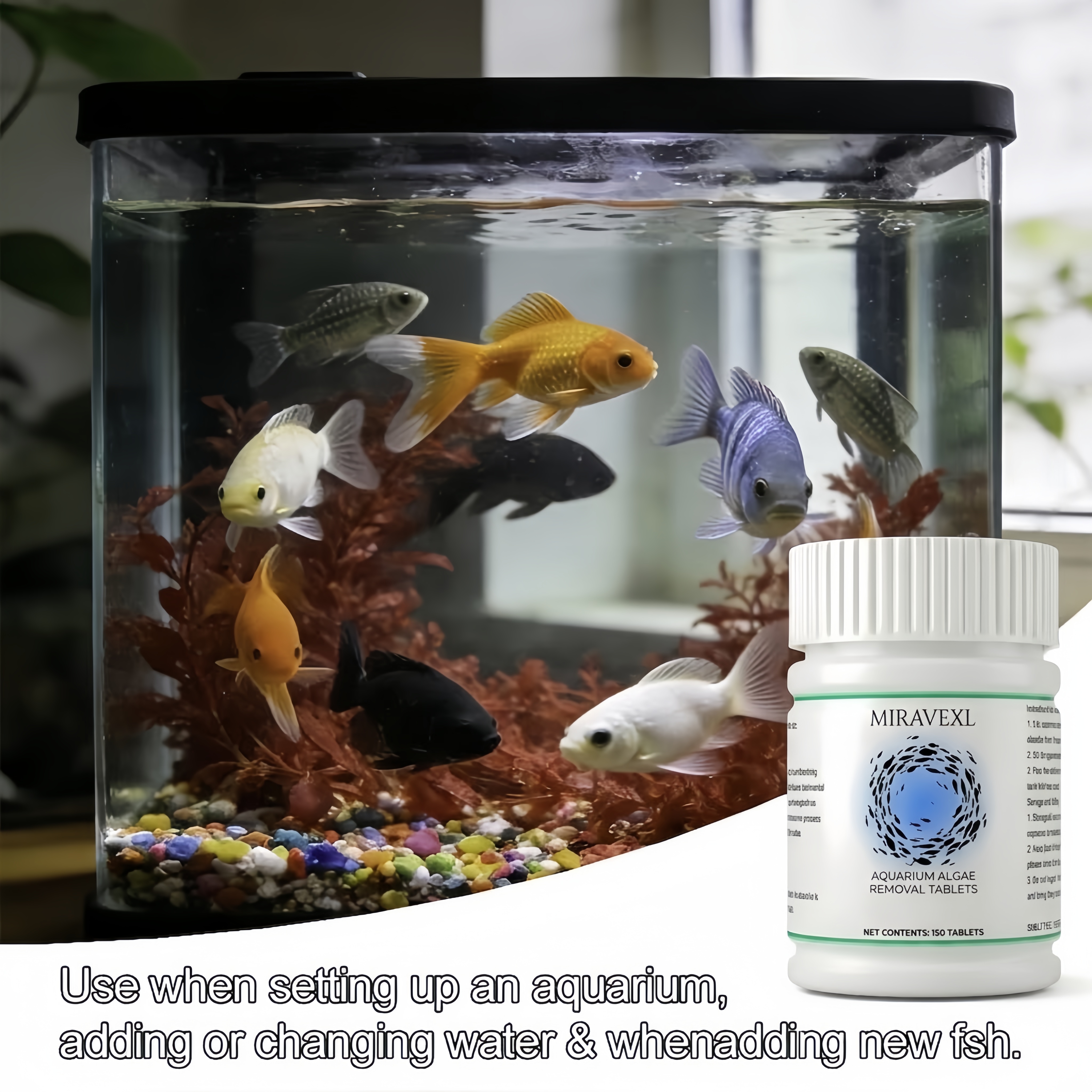 150 Ct Aquarium Algae Removal  - Planted Aquarium Algae Remover ulasan dan harga