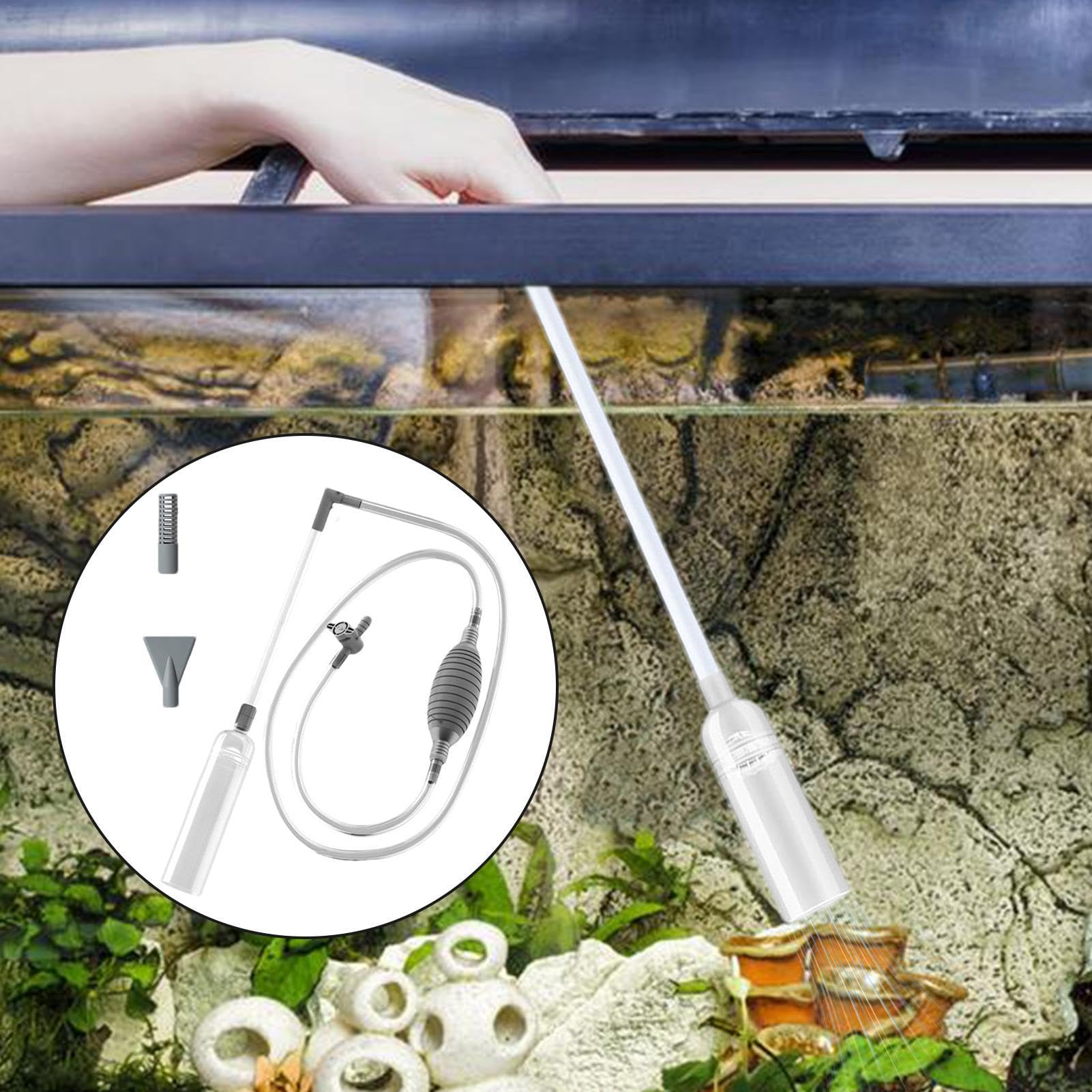 Fish Tank Aquarium Siphon Vacu - Planted Aquarium Cleaning Kit ulasan dan harga