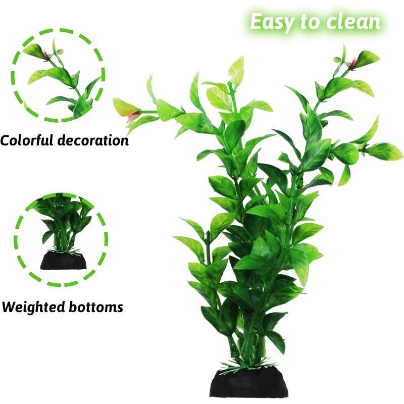 10/20Pcs Artificial Aquarium P - Planted Aquarium Accessories ulasan dan harga