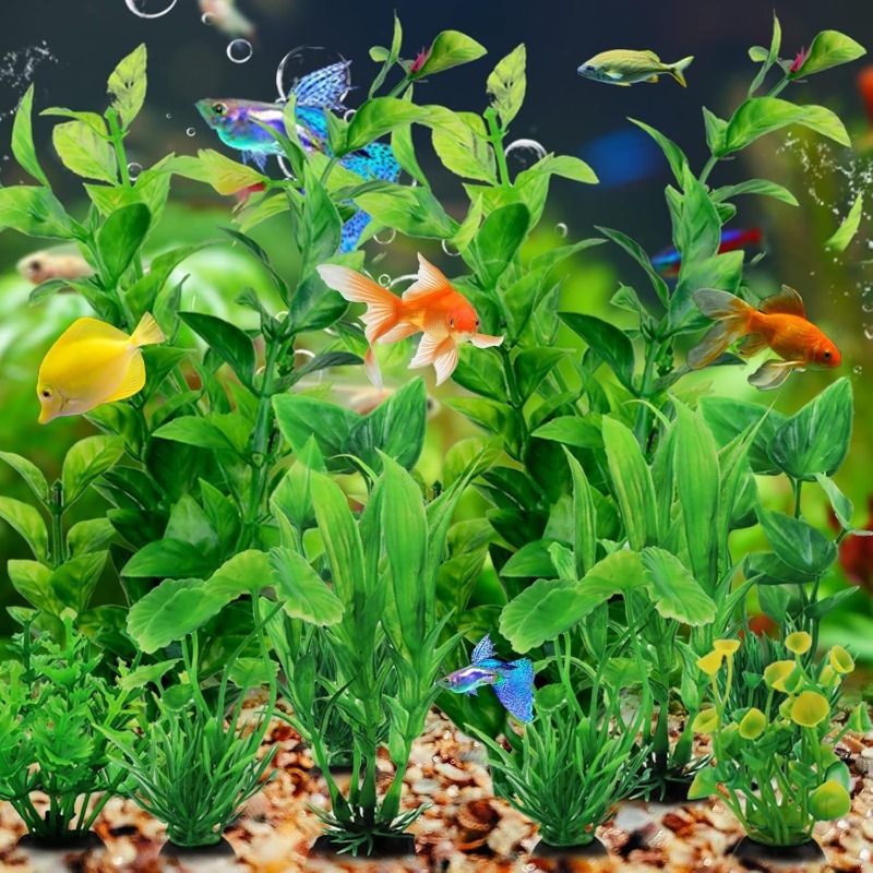10/20Pcs Artificial Aquarium P - Planted Aquarium Accessories ulasan dan harga