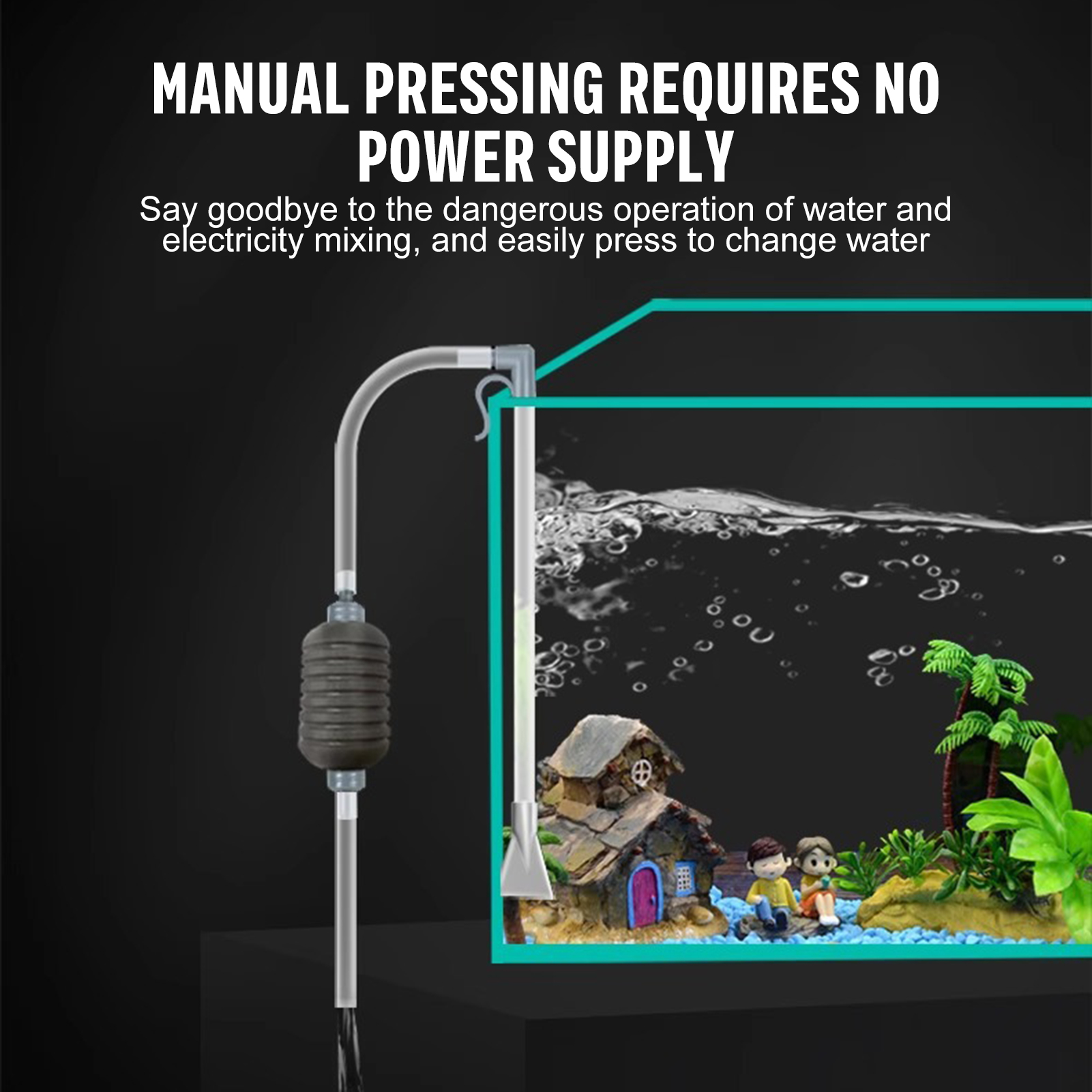 Aquarium Water Changer Siphon  - Aquarium Planted Sand ulasan dan harga