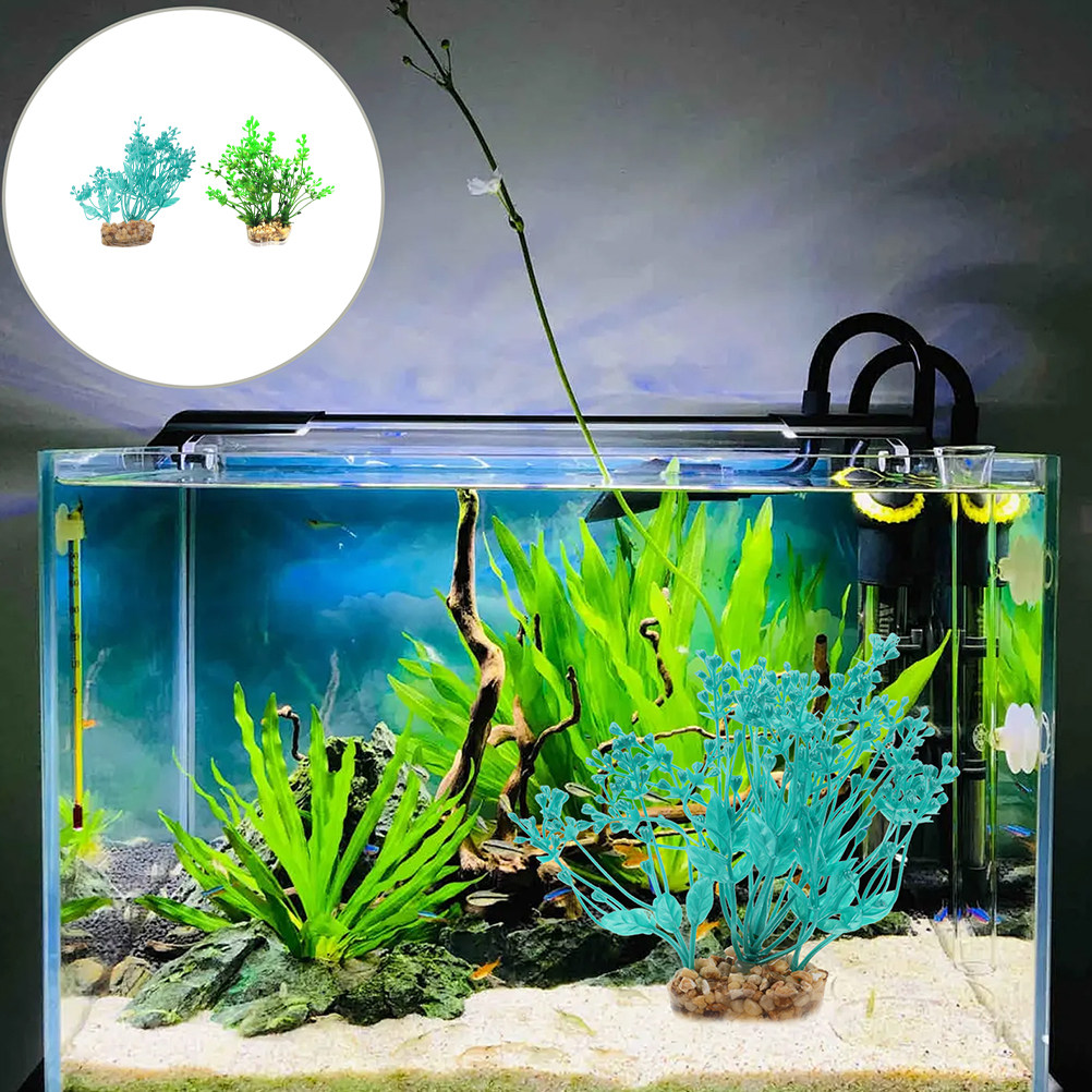 2Pcs Realistic Plastic Aquariu - Planted Aquarium Maintenance ulasan dan harga
